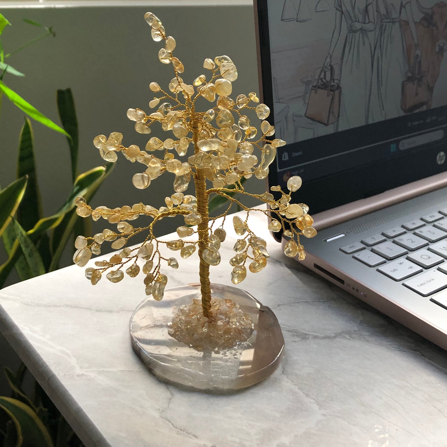 Citrine Crystal Tree – Curated Gift for Joy and Positive Energy
