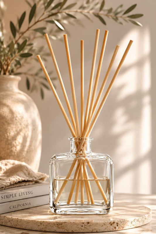 First Kiss Reed Diffuser – Orange Blossom, Citrus, Amber, Musk Home Fragrance